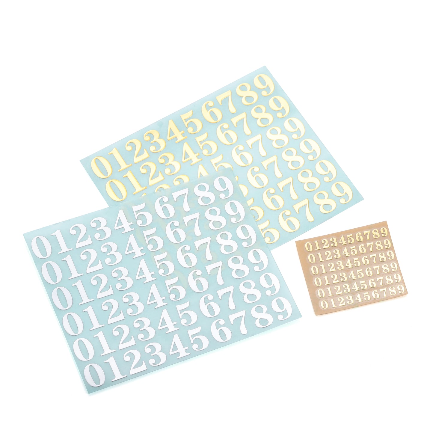2-9mm Alphabet Letters Numbers Decor Stickers Gold Silver Epoxy Resin