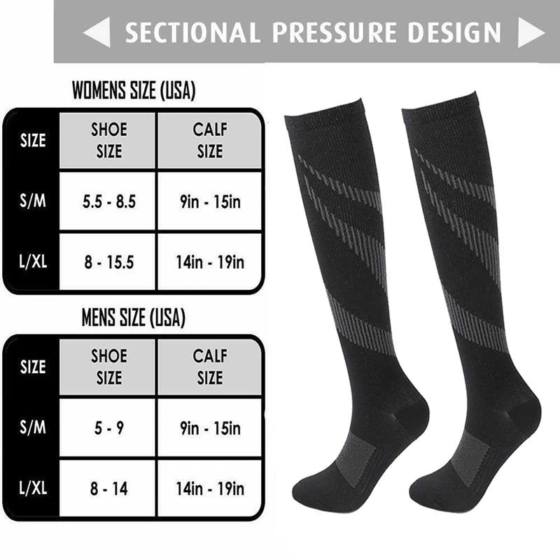 Varicose Veins Socks Compression Stockings Nurse Sports Cycling Socks