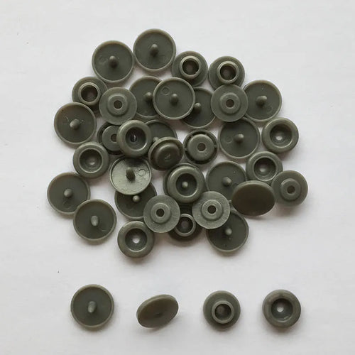 50 Sets Round Snaps Buttons For Bib T5 Plastic Press Button Fastener