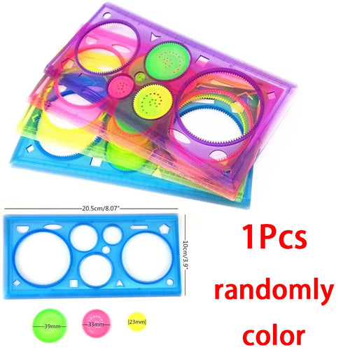 Geometry Spirograph Drawing Stencil Set Painting Template Ruler Art