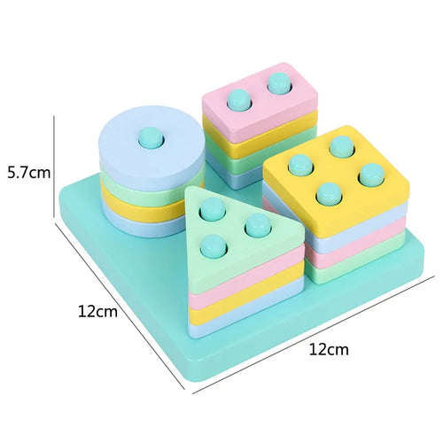 Montessori Baby Toys Kids 3D Wooden Puzzles Early Learning Baby Games