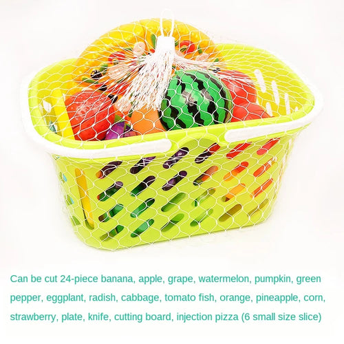 6/10/13/24Pcs Kitchen Fun Cutting Fruits and Vegetables Food Play