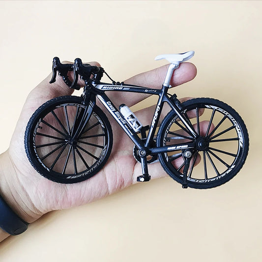 1:10 Mini Finger Mountain Bike Diecast Model Alloy Bicycle Simulation