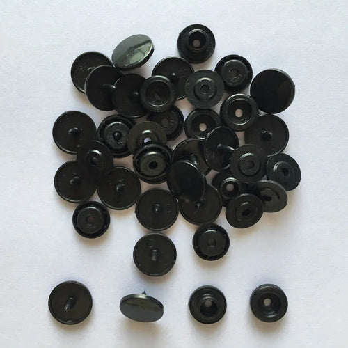 50 Sets Round Snaps Buttons For Bib T5 Plastic Press Button Fastener