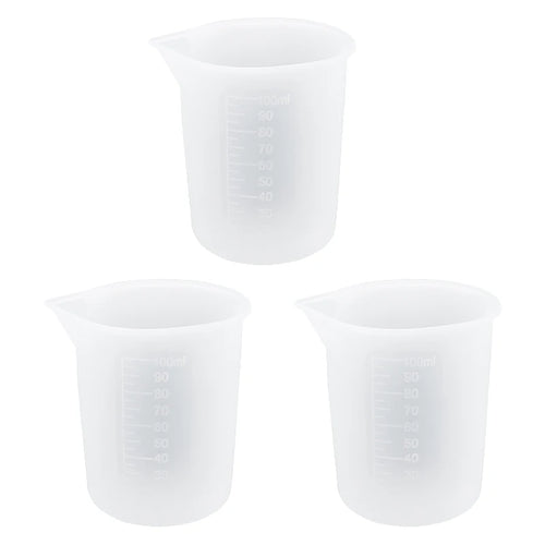 Mixing Resin Tool Kit Reusable Silicone Popsicle Scaled Silicone Cups