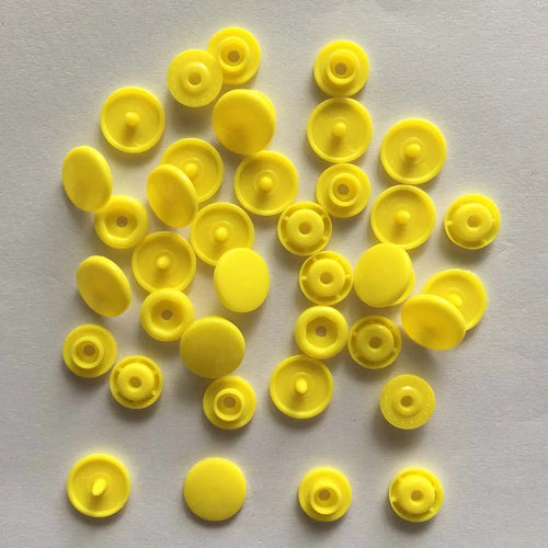 50 Sets Round Snaps Buttons For Bib T5 Plastic Press Button Fastener