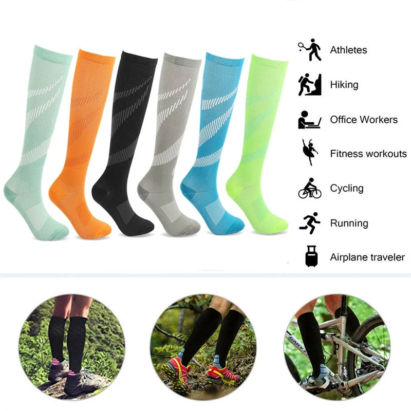 Varicose Veins Socks Compression Stockings Nurse Sports Cycling Socks