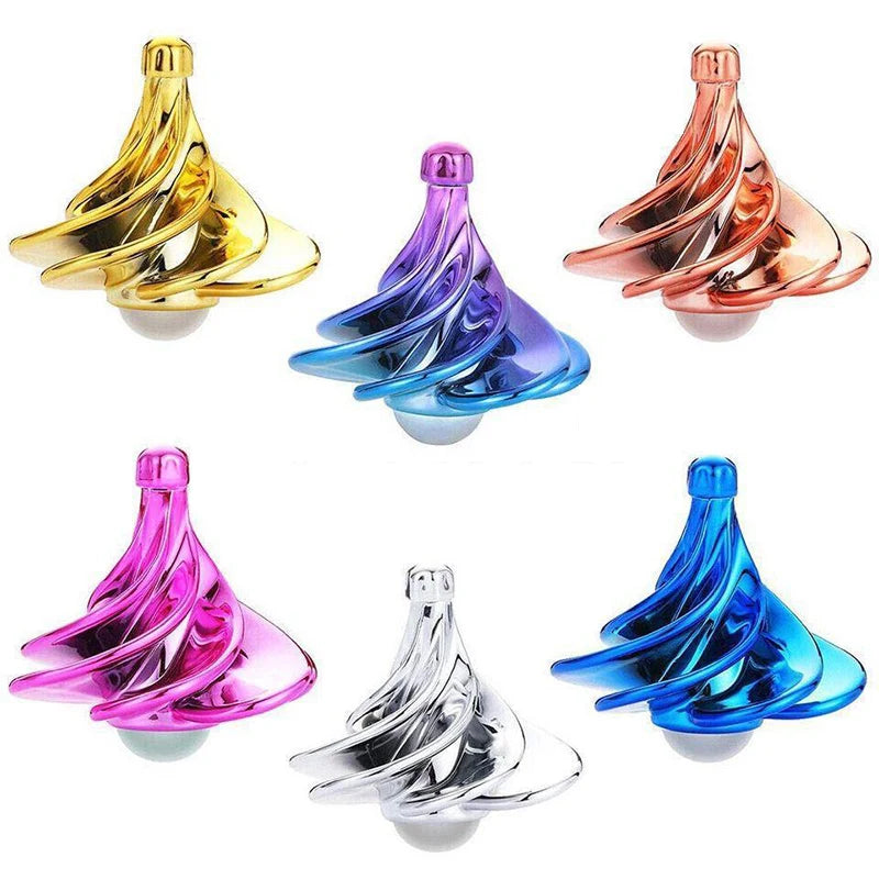 Funny Desk Wind BlowingToy Rotating Pocket Toy Fidget Kinetic Spinner