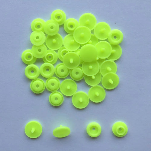 50 Sets Round Snaps Buttons For Bib T5 Plastic Press Button Fastener