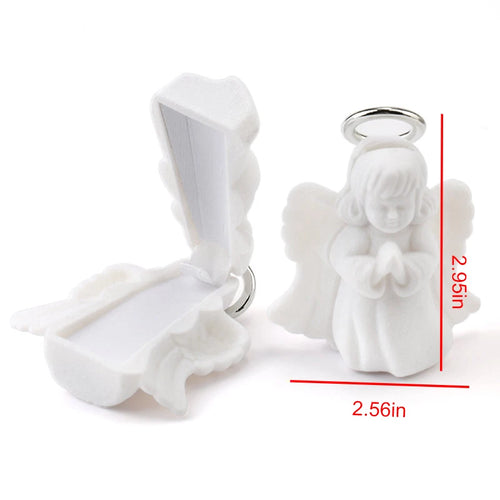 1 Piece Lovely Velvet Jewelry Box Container Wedding Ring Box for