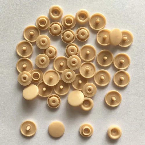 50 Sets Round Snaps Buttons For Bib T5 Plastic Press Button Fastener