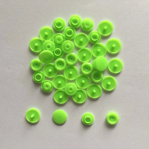 50 Sets Round Snaps Buttons For Bib T5 Plastic Press Button Fastener