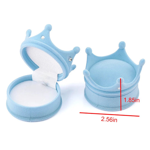 1 Piece Lovely Velvet Jewelry Box Container Wedding Ring Box for