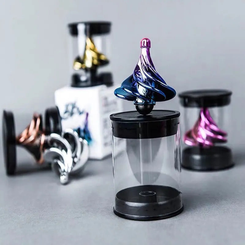Funny Desk Wind BlowingToy Rotating Pocket Toy Fidget Kinetic Spinner