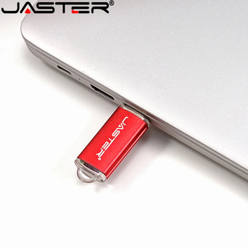 JASTER New Creative With Key Chain USB 2.0 Flash Drive 128GB 64GB 32GB