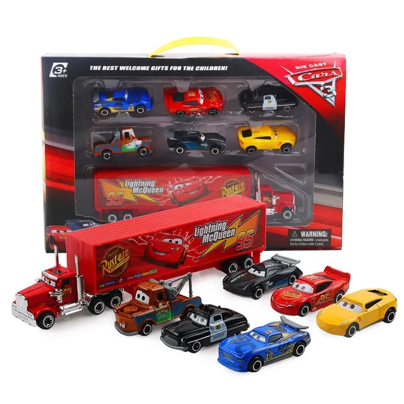 7PCS/Set Disney Pixar Car 3 Lightning m/c/Queen Jackson Storm Mack