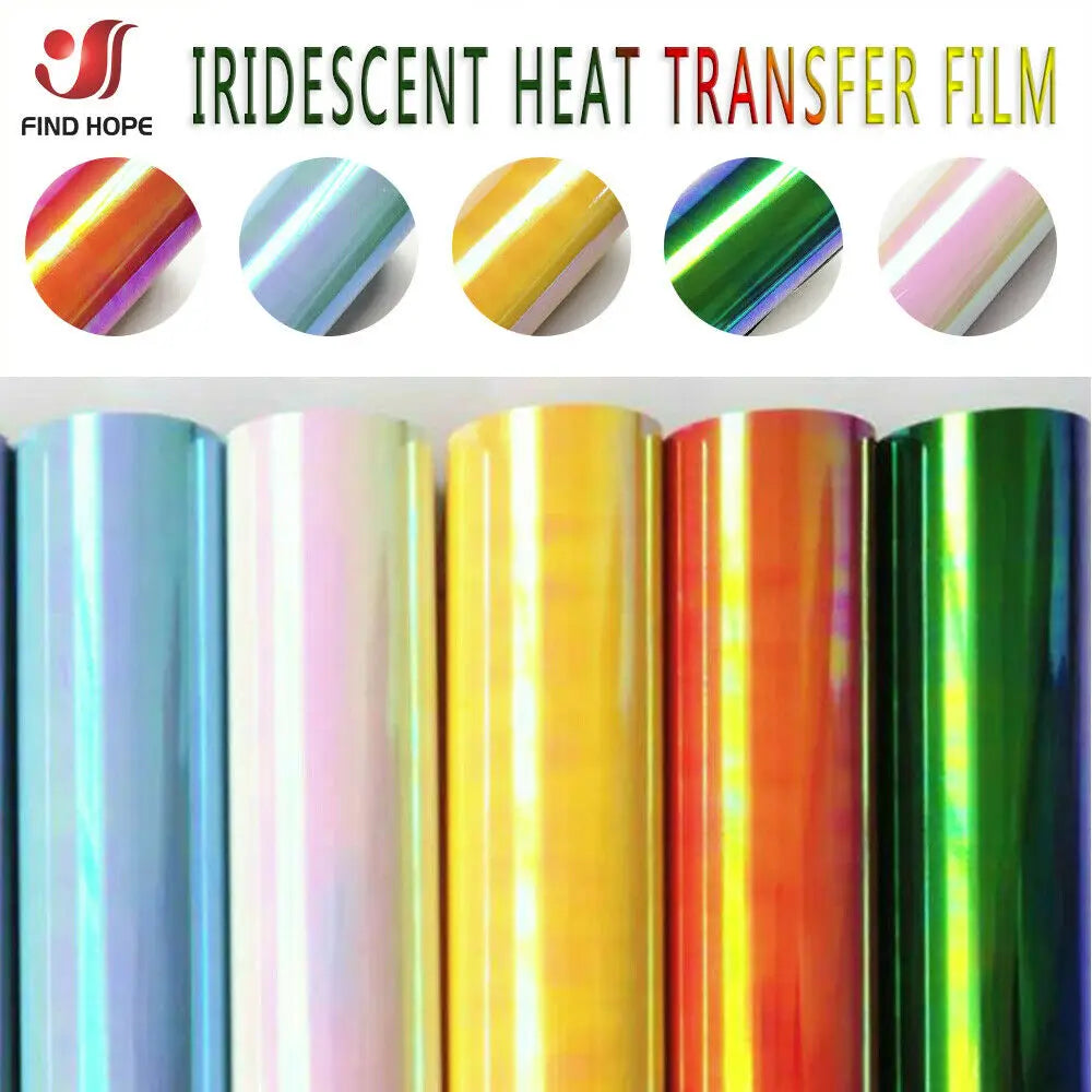 Holographic Heat Transfer Vinyl Iron-on Clothing HTV for T-Shirts Bag