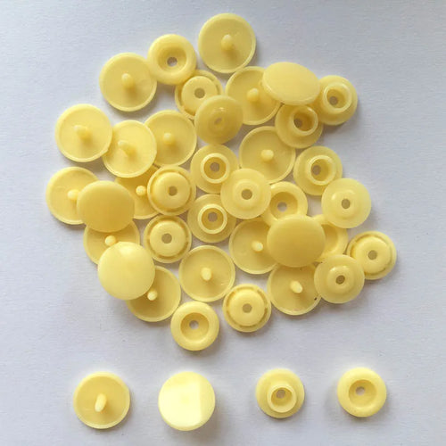 50 Sets Round Snaps Buttons For Bib T5 Plastic Press Button Fastener
