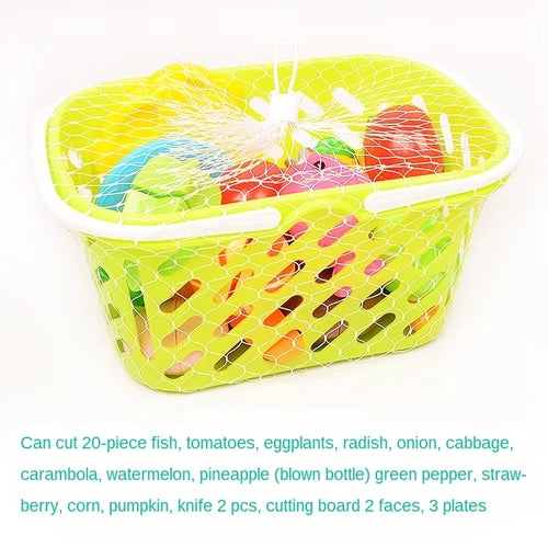 6/10/13/24Pcs Kitchen Fun Cutting Fruits and Vegetables Food Play
