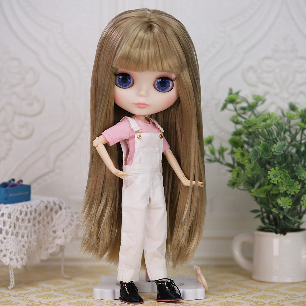 ICY DBS blyth doll 1/6 bjd toy joint body white skin shiny face 30cm