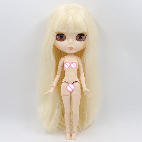 ICY DBS blyth doll 1/6 bjd toy joint body white skin shiny face 30cm