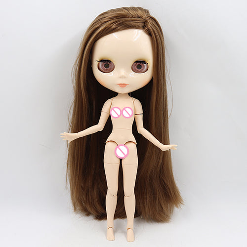 ICY DBS blyth doll 1/6 bjd toy joint body white skin shiny face 30cm