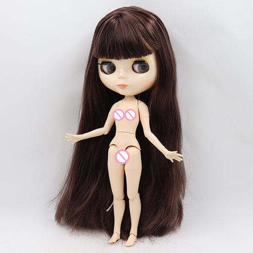 ICY DBS blyth doll 1/6 bjd toy joint body white skin shiny face 30cm