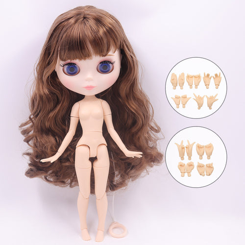 ICY DBS blyth doll 1/6 bjd toy joint body white skin shiny face 30cm