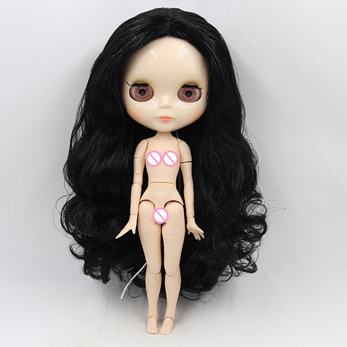 ICY DBS blyth doll 1/6 bjd toy joint body white skin shiny face 30cm