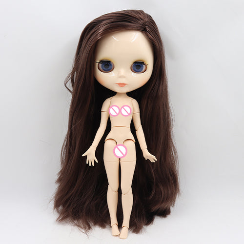 ICY DBS blyth doll 1/6 bjd toy joint body white skin shiny face 30cm