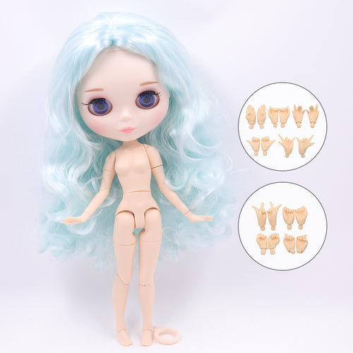 ICY DBS blyth doll 1/6 bjd toy joint body white skin shiny face 30cm