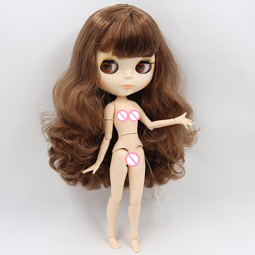 ICY DBS blyth doll 1/6 bjd toy joint body white skin shiny face 30cm