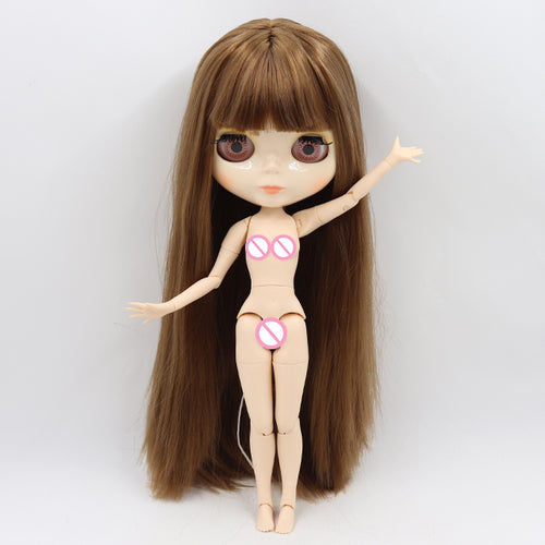 ICY DBS blyth doll 1/6 bjd toy joint body white skin shiny face 30cm