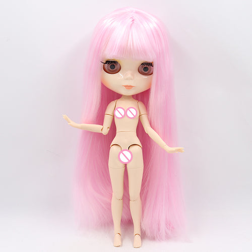 ICY DBS blyth doll 1/6 bjd toy joint body white skin shiny face 30cm