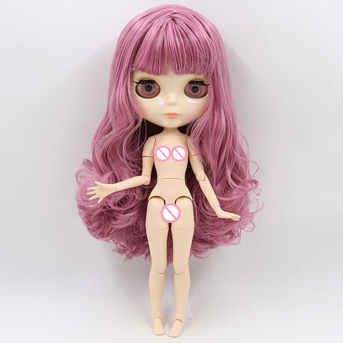 ICY DBS blyth doll 1/6 bjd toy joint body white skin shiny face 30cm