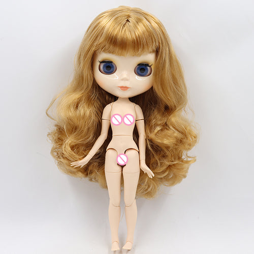 ICY DBS blyth doll 1/6 bjd toy joint body white skin shiny face 30cm