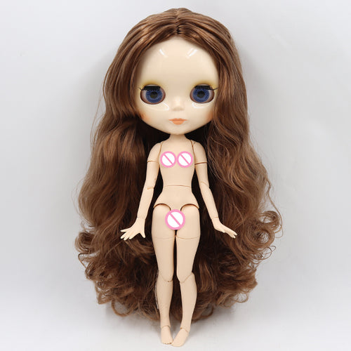 ICY DBS blyth doll 1/6 bjd toy joint body white skin shiny face 30cm
