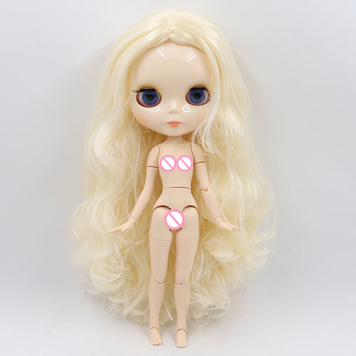 ICY DBS blyth doll 1/6 bjd toy joint body white skin shiny face 30cm