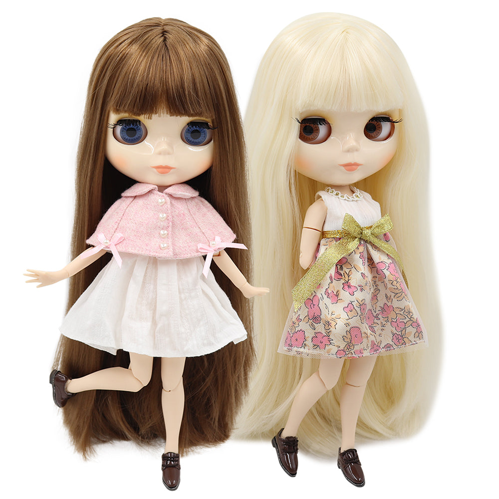 ICY DBS blyth doll 1/6 bjd toy joint body white skin shiny face 30cm