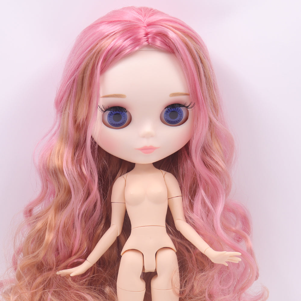 ICY DBS blyth doll 1/6 bjd toy joint body white skin shiny face 30cm