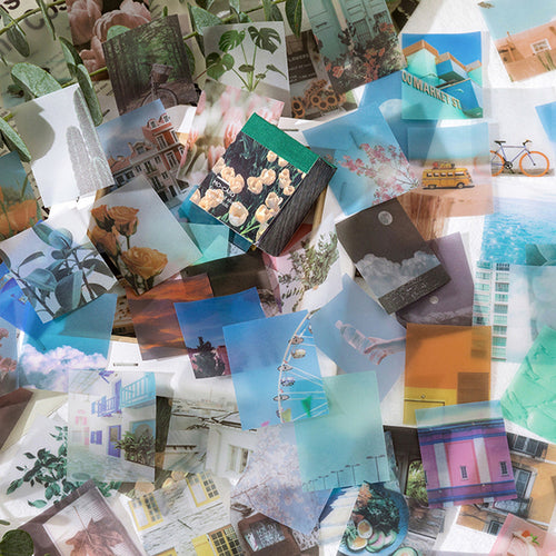 Journamm 50-366pcs Craft Vintage Scrapbooking Paper Kawaii Art Junk