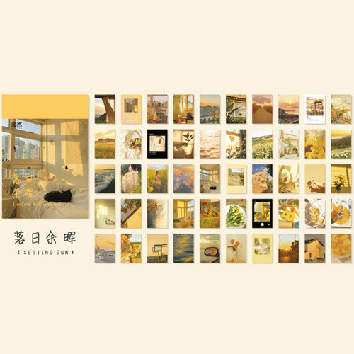 Journamm 50-366pcs Craft Vintage Scrapbooking Paper Kawaii Art Junk