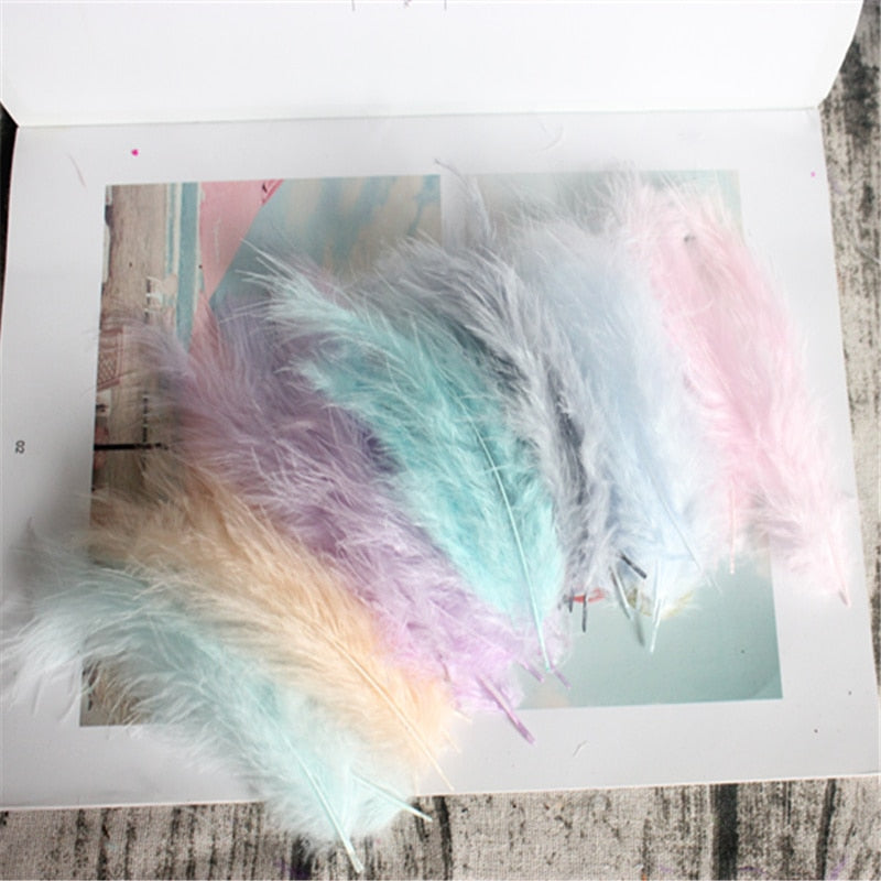 Natural Turkey Feathers Plumes 4-6 Inches10-15cm Multicolor Chicken