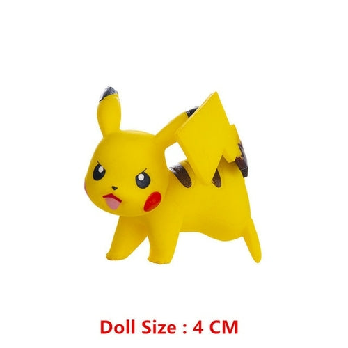 Pokemon 4-13cm New Cartoons Movie Anime Figure Pikachu Mewtwo