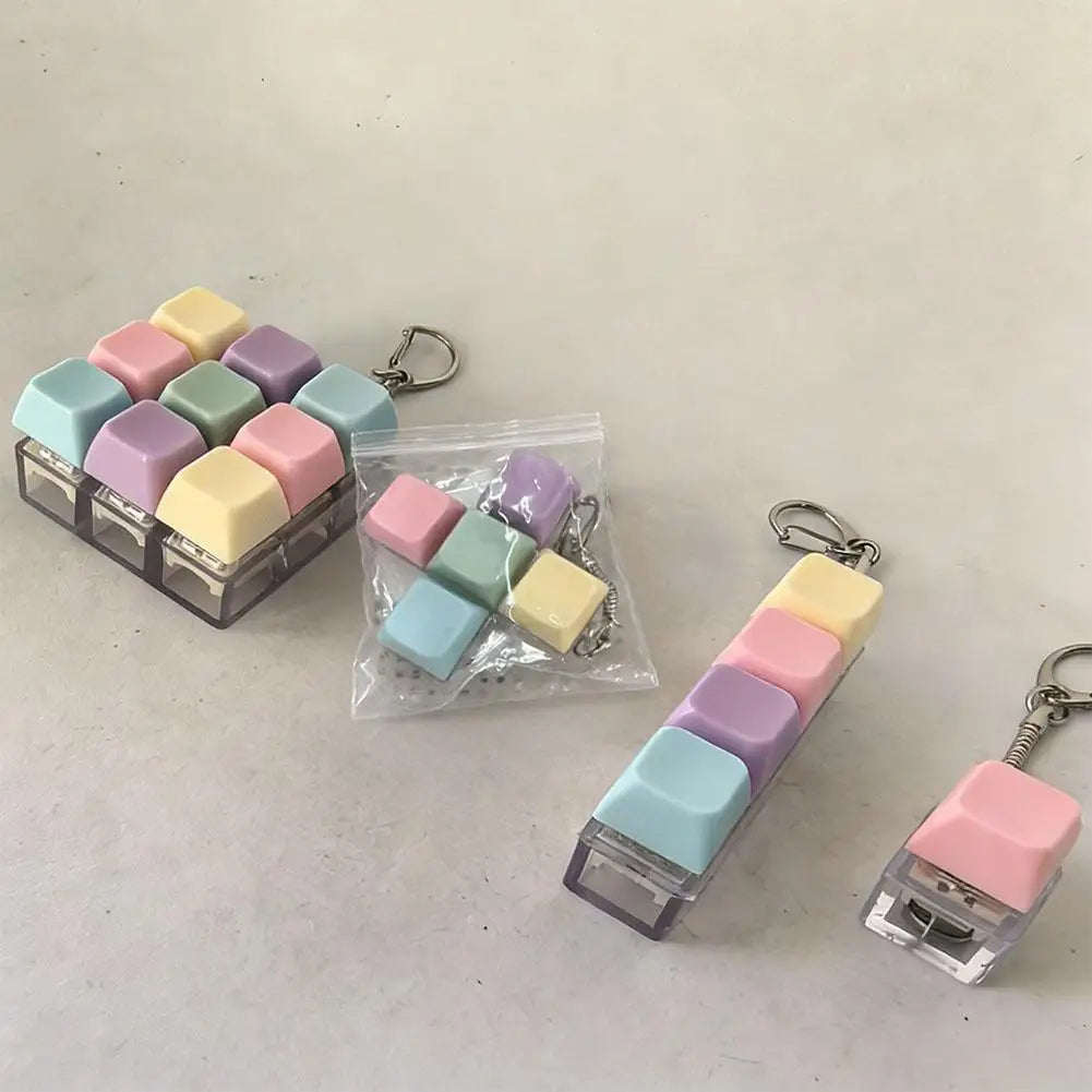 1/4/5/9 Button Keyboard Fidget Clicker Mechanical Keyboard Fidget