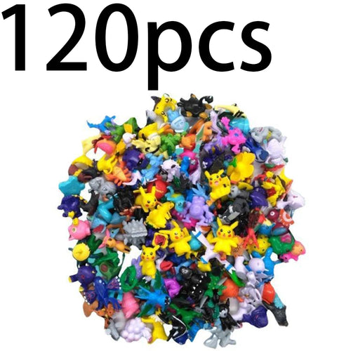 24-144 Pcs Pokemon Action Figure 2-3CM Not Repeating Mini Figures