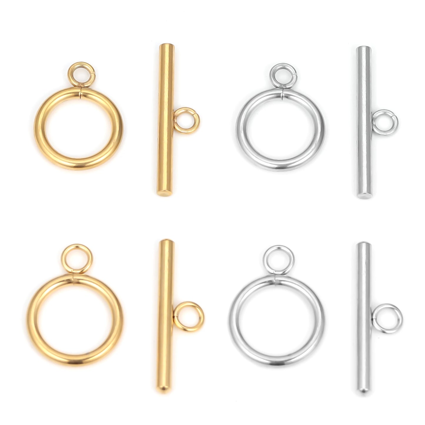 5 Sets Stainless Steel OT Clasp Toggle Clasps for DIY Jewelry Making