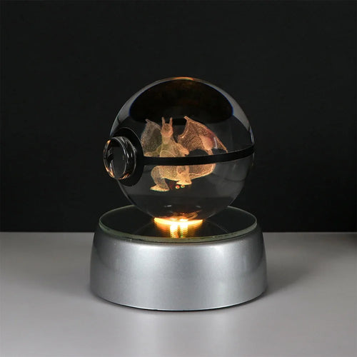 Pokemon Crystal Ball Pikachu Gengar Eevee Mewtwo Lacario Anime Game