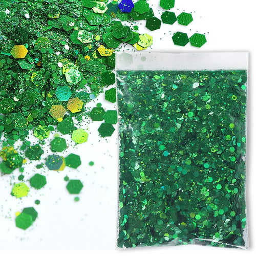 30g/Bag Holographic Chunky Glitter Craft Glitter Powder Mixed Chunky