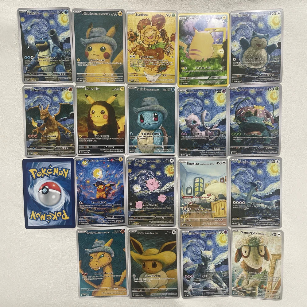 Cartoon Anime Pokemon Ptcg Self-Control Mewtwo Pikachu Collect Trading